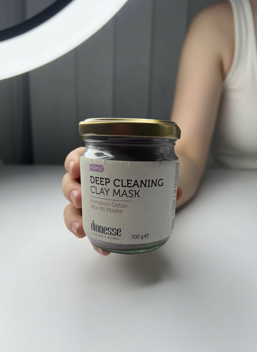 Dionesse Purple Deep Cleaning Clay Mask – New Hair Detox with Black Clay (100g)