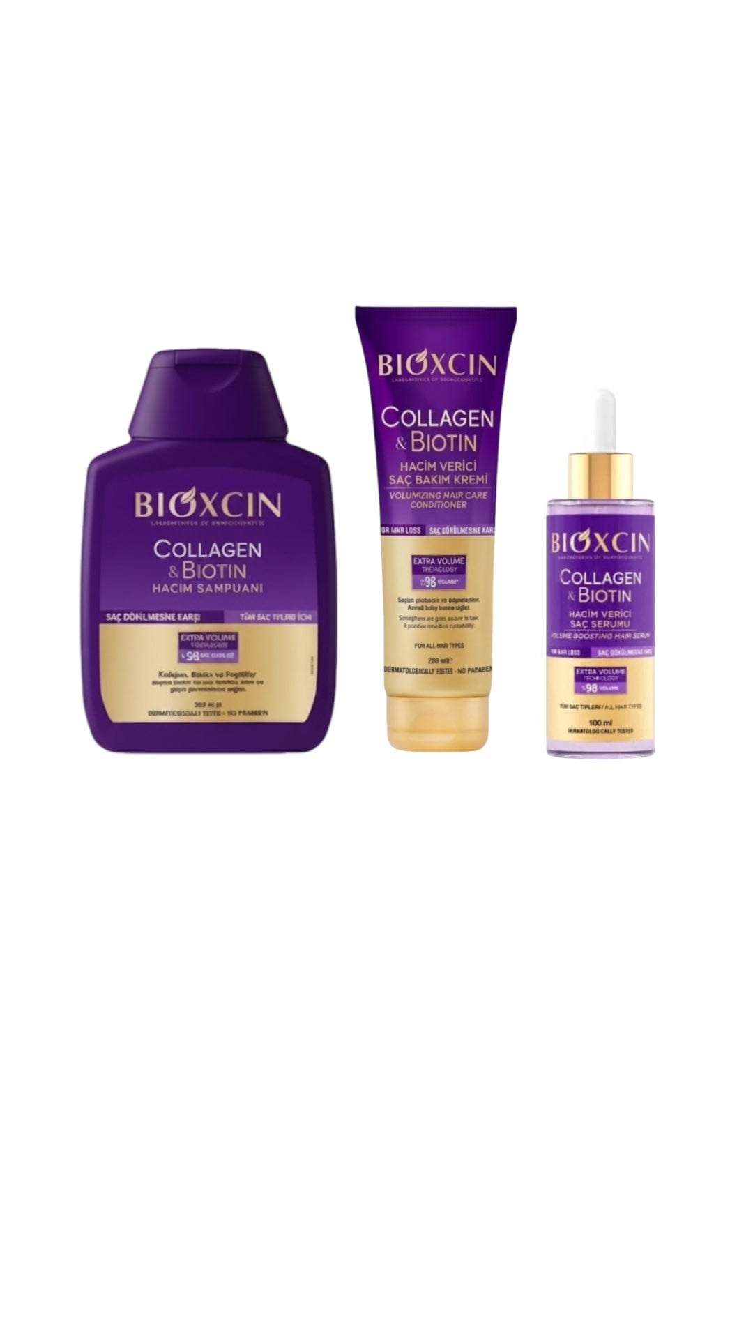 Title: BIOXCIN Collagen & Biotin Hair Care Set - Extra Volume & Strength for All Hair Types