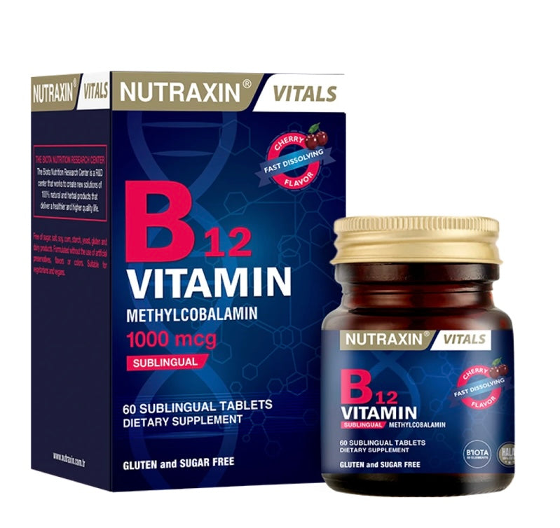 Nutraxin Vitamin B12 Sublingual Tablets 60 tablets