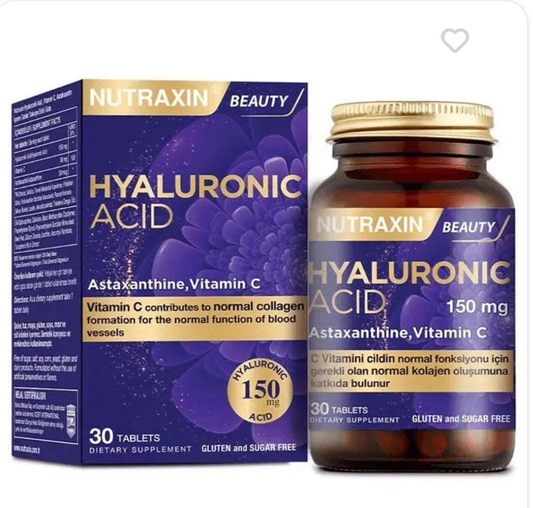 Nutraxin beauty Hyaluronic Acid tablets 30