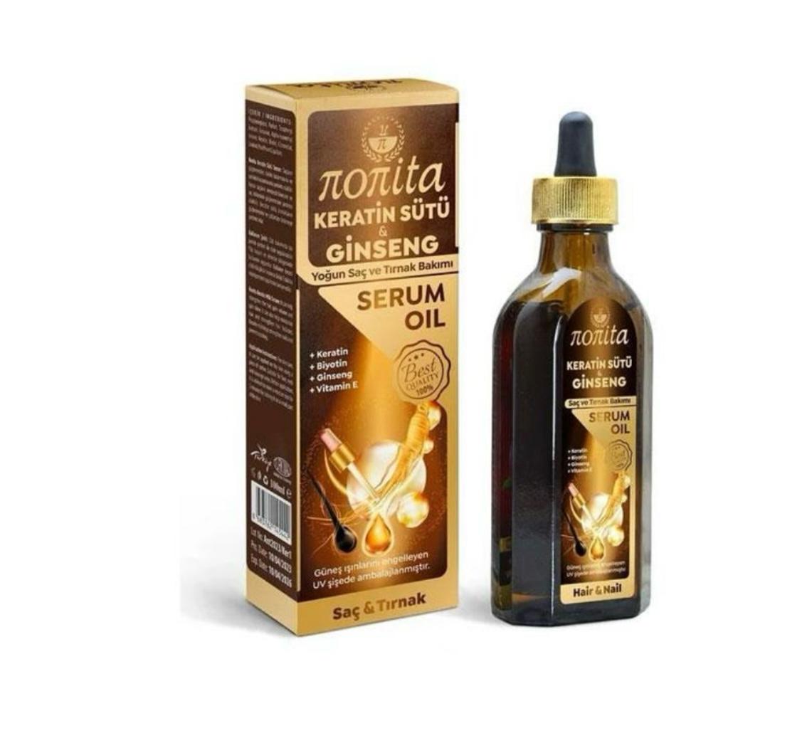 Keratin Ginseng Oil for Hair & Nails 100ml