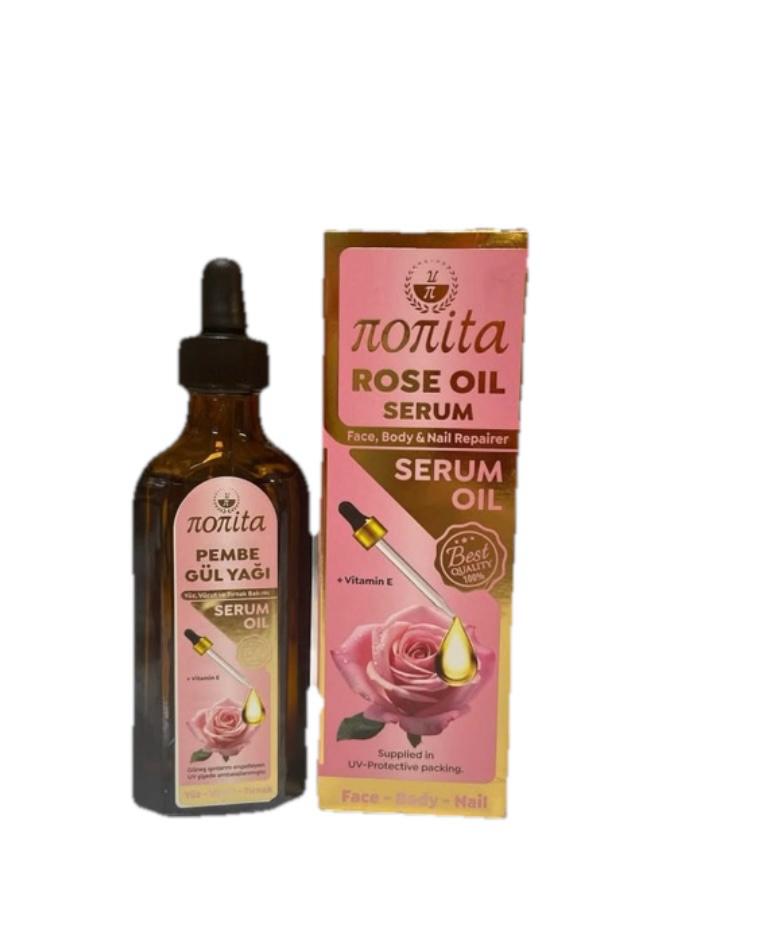 Rose Oil Serum for Face Body & Hair 100ml