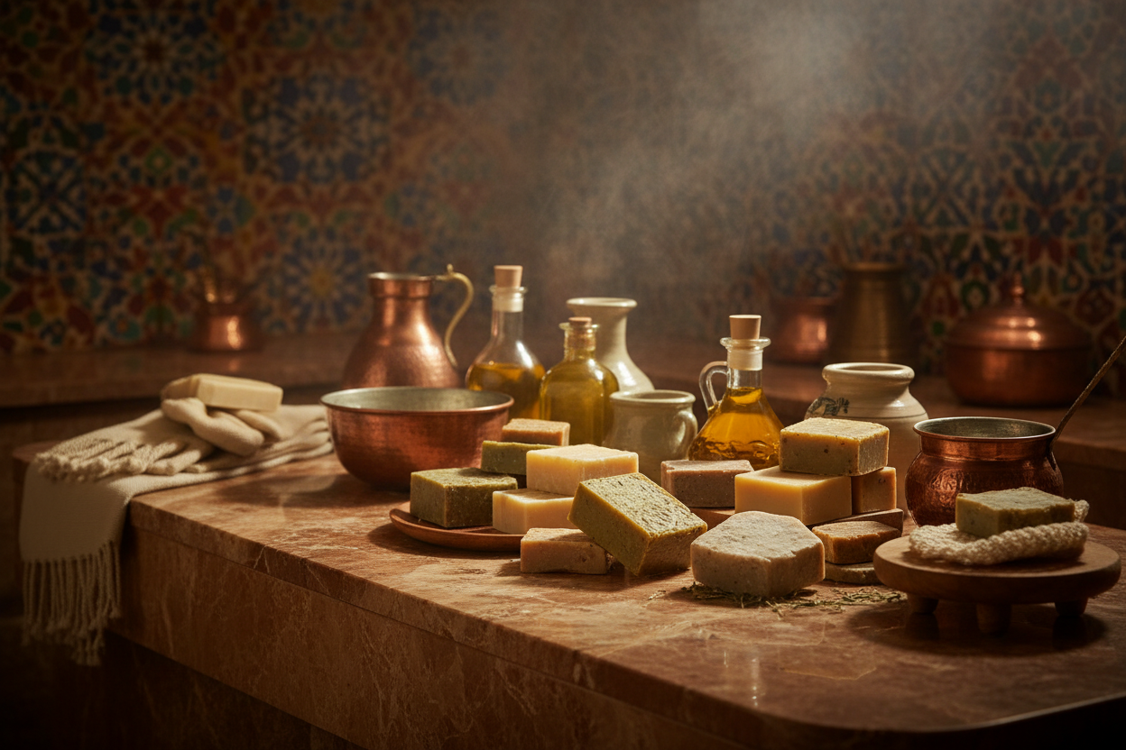 Turkish Hammam Scene